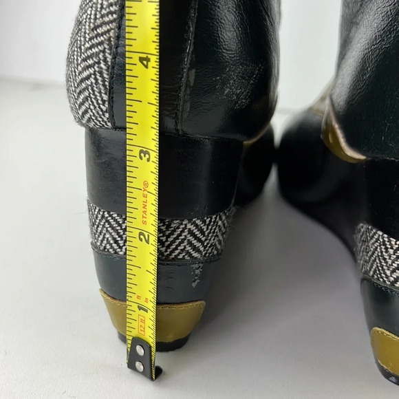 Ben Sherman Mod Leather Wedge Boots - Picture 6 of 12